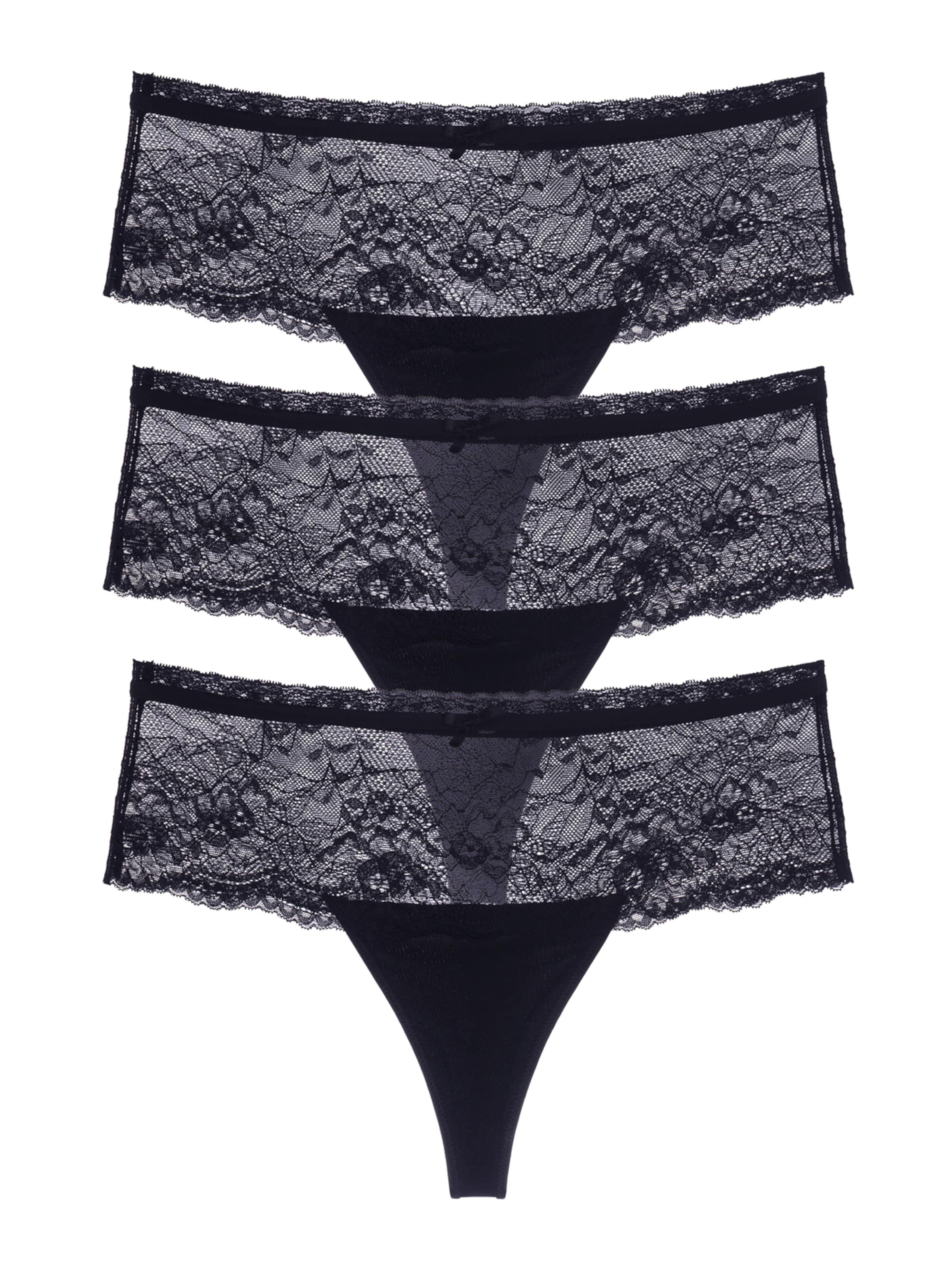 Dorina String in Black: front