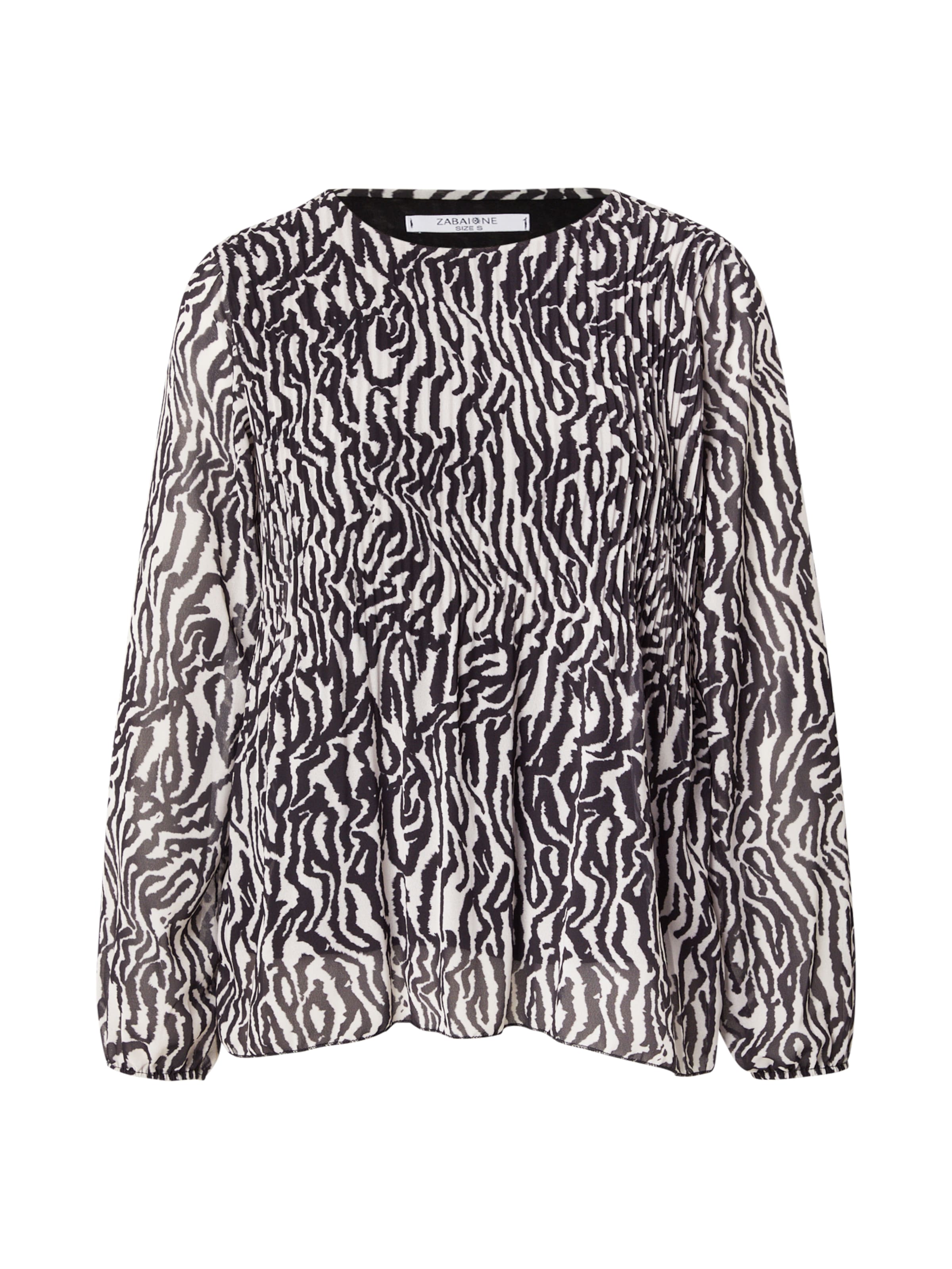 ZABAIONE - Blusa 'Al44bii' em preto: frente