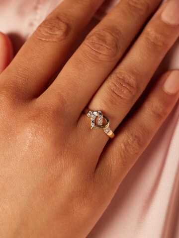 Lucardi Ring in Gold: Vorderseite