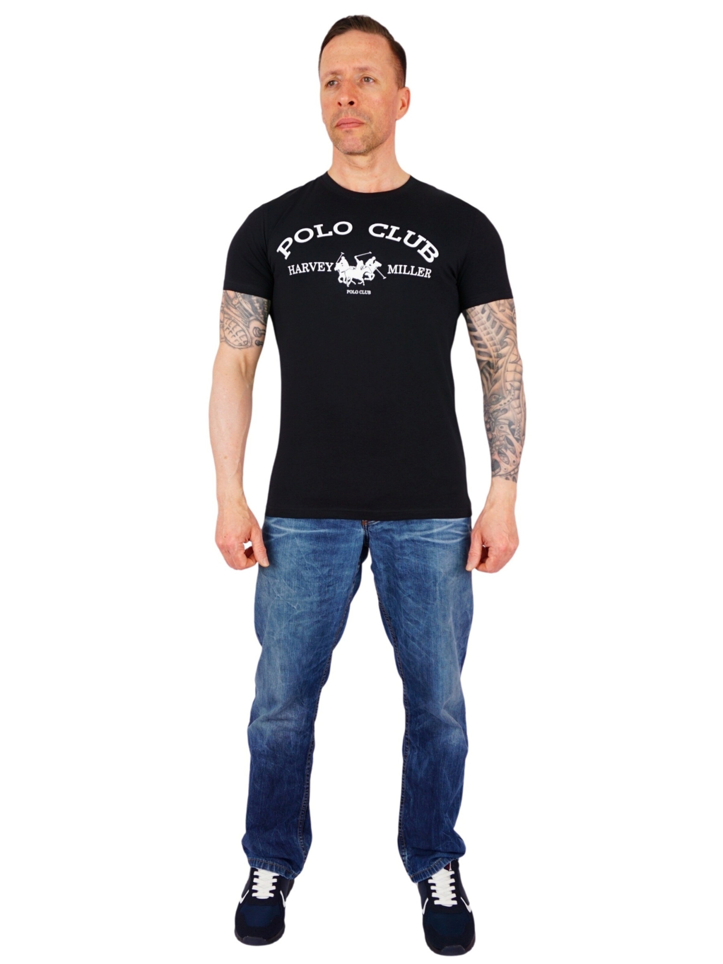 HARVEY MILLER Shirt in Zwart