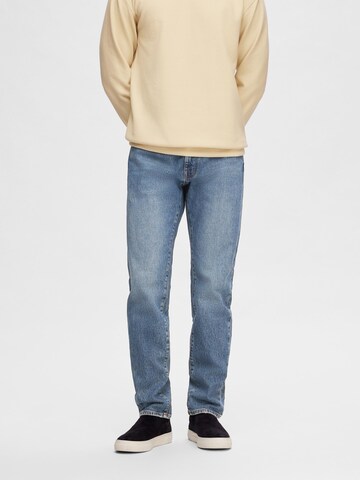 SELECTED - Slimfit Vaquero 'LEON' en azul: frente