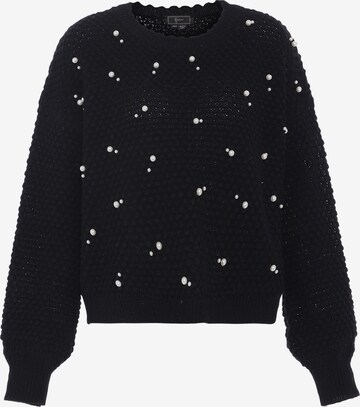 Pull-over faina en noir : devant