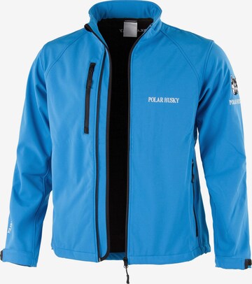 Veste fonctionnelle Polar Husky en bleu : devant