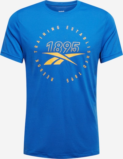 Reebok Sport Funktionsshirt in royalblau / gelb, Produktansicht