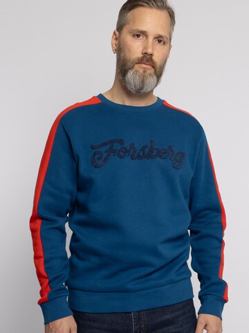 FORSBERG Sweatshirt 'mit Vintage Logo Sweatshirt' in Blue