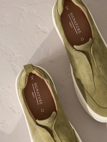 Next - Sapatilhas slip-on em verde