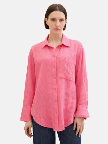 TOM TAILOR Bluse in Pink: predná strana