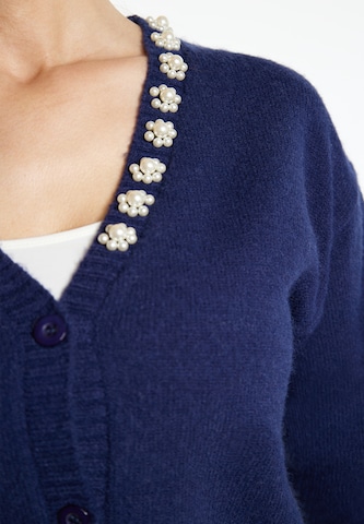 Usha Knit cardigan 'Sivene' in Blue