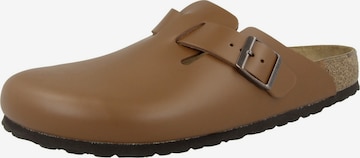 BIRKENSTOCK Clogs 'Boston' in Bruin: voorkant