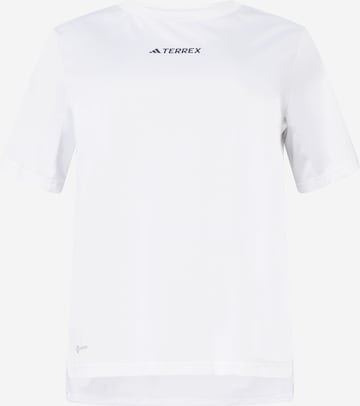 ADIDAS TERREX - Camiseta funcional en blanco: frente
