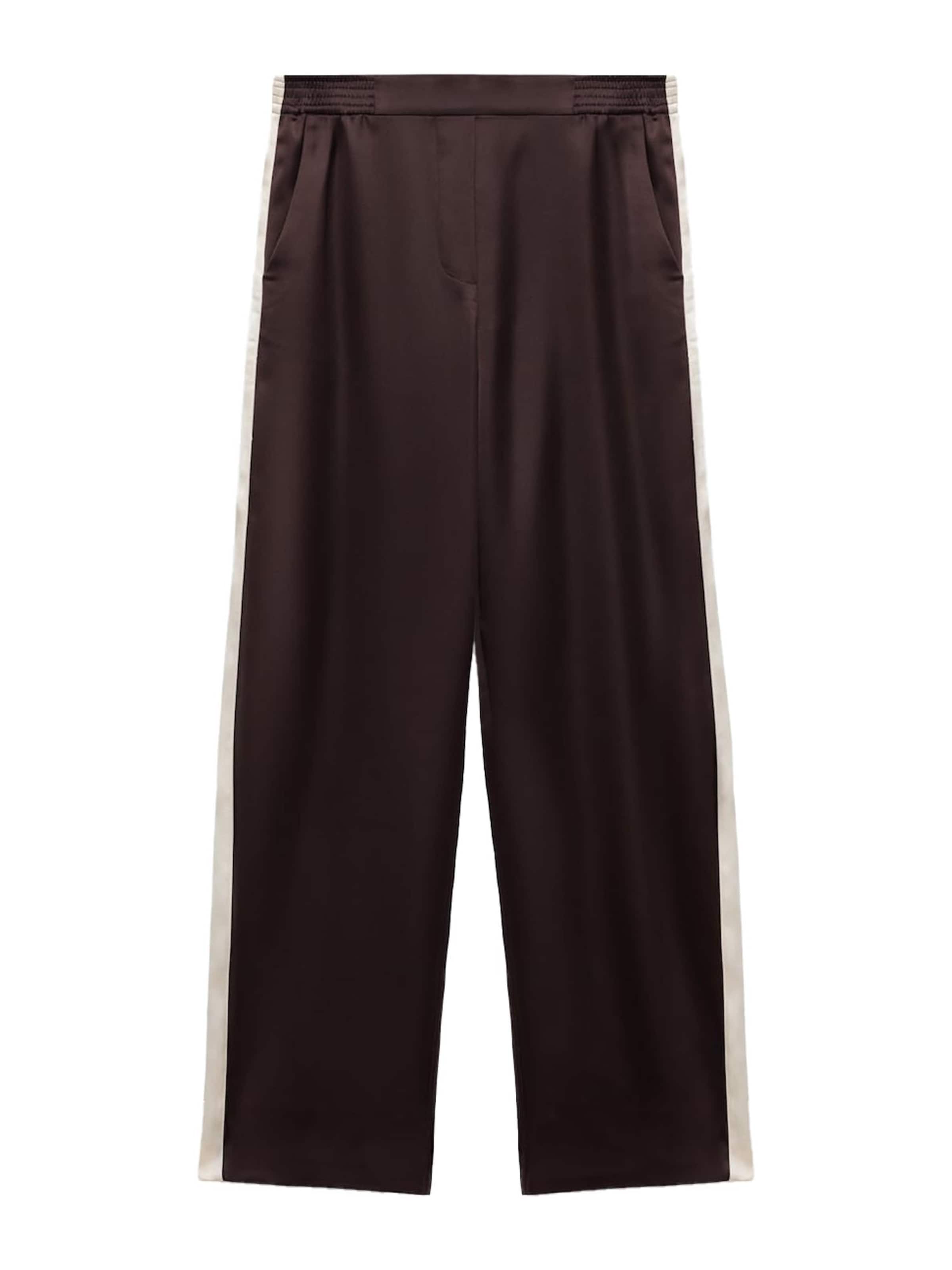 MANGO Bő szár Nadrág 'Guille' - lila: elől