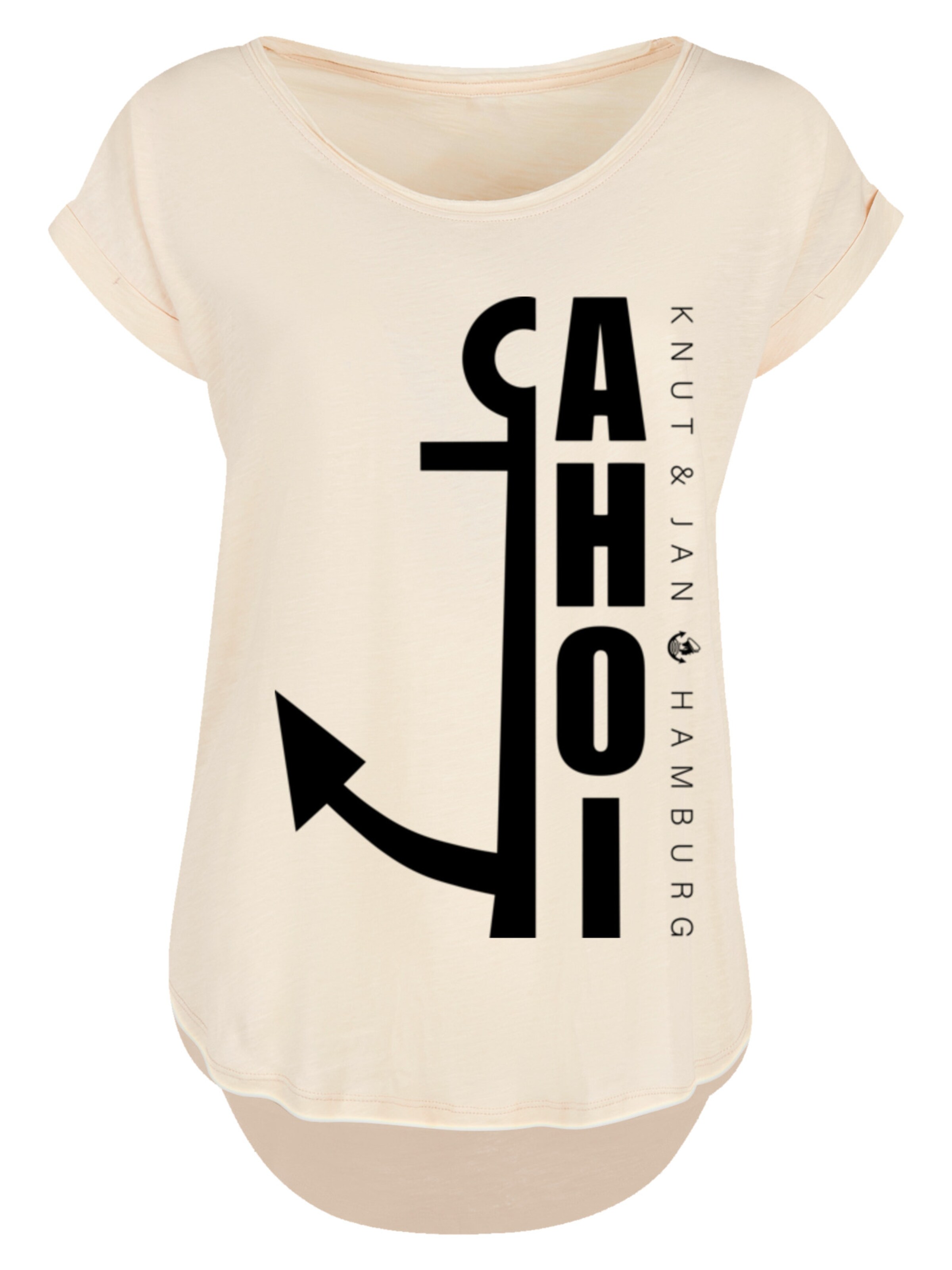 T-shirt F4NT4STIC en beige : devant