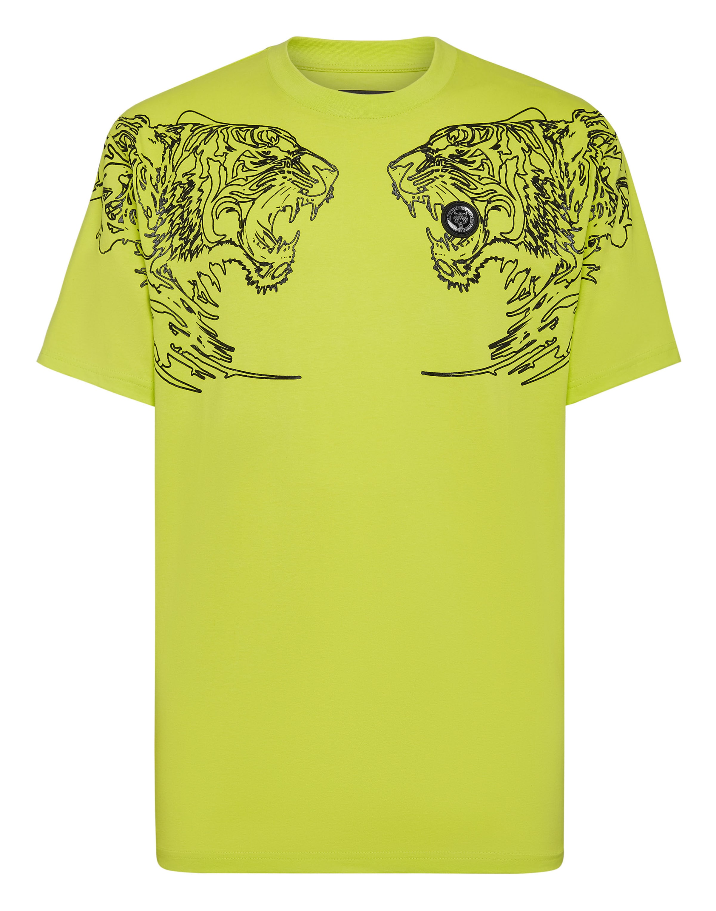 Plein Sport Shirt 'Tiger' in de kleur Limoen / Zwart, Productweergave