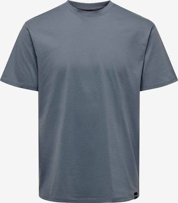 T-Shirt 'MAX' Only & Sons en bleu : devant