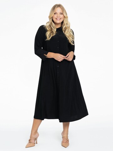 Yoek Shirt Dress 'Dolce' in Black