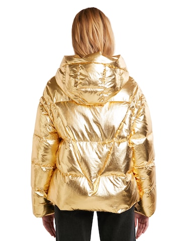 Desigual Zimní bunda – zlatá