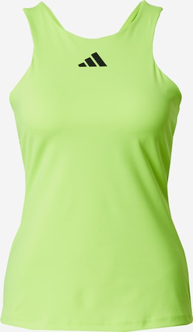 ADIDAS PERFORMANCE - Top deportivo en verde: frente