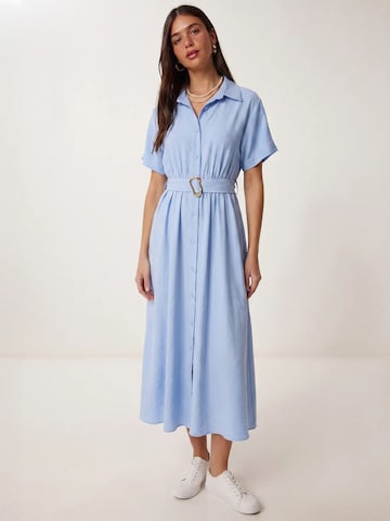 Happiness İstanbul Dress 'Midi' in Blue: front