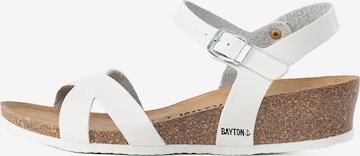 Bayton Sandal 'Lajas' i vit: framsida