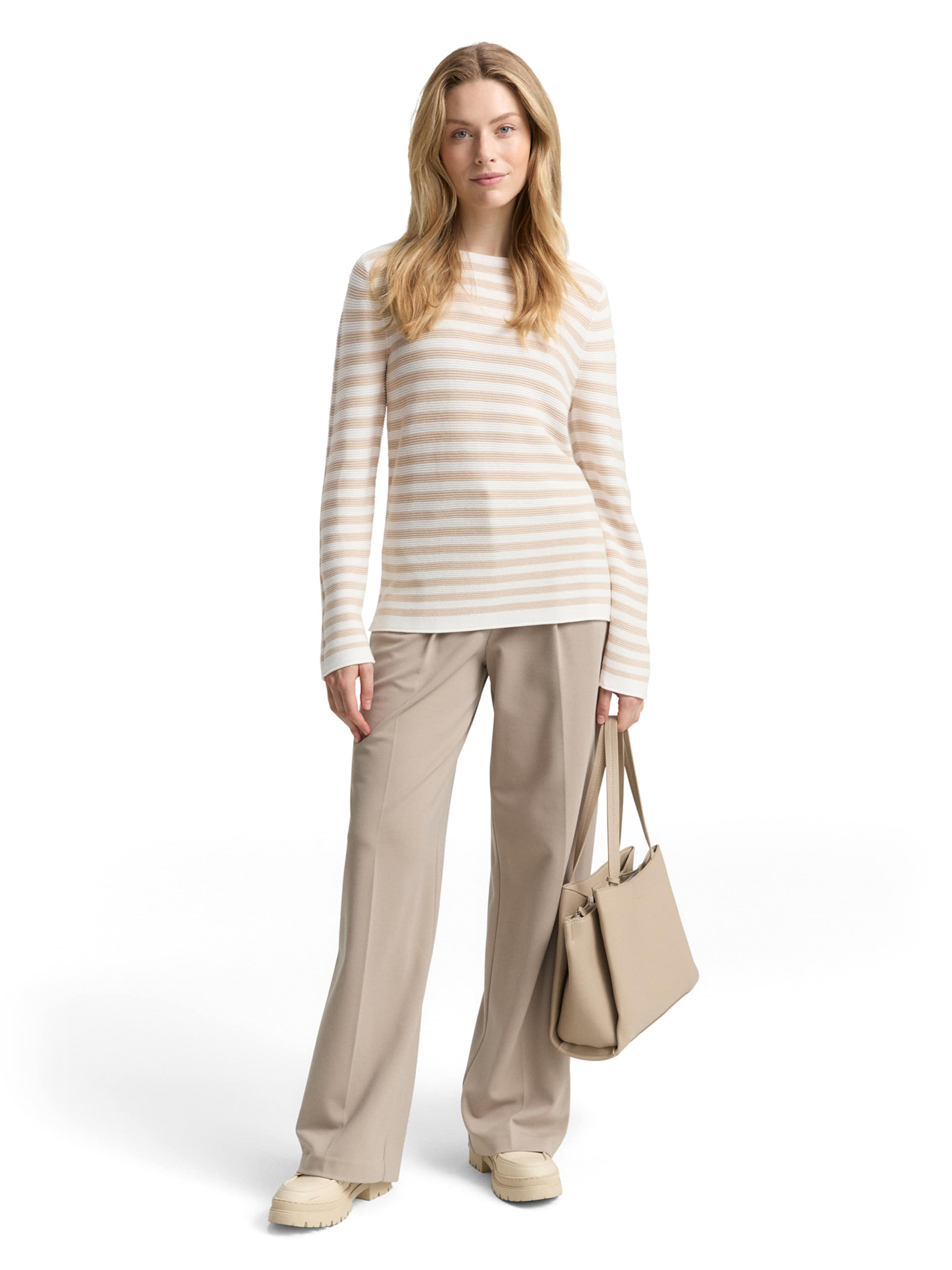 Pull-over TOM TAILOR en beige