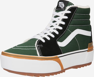 Sneaker înalt VANS pe verde închis / negru / alb, Vizualizare produs