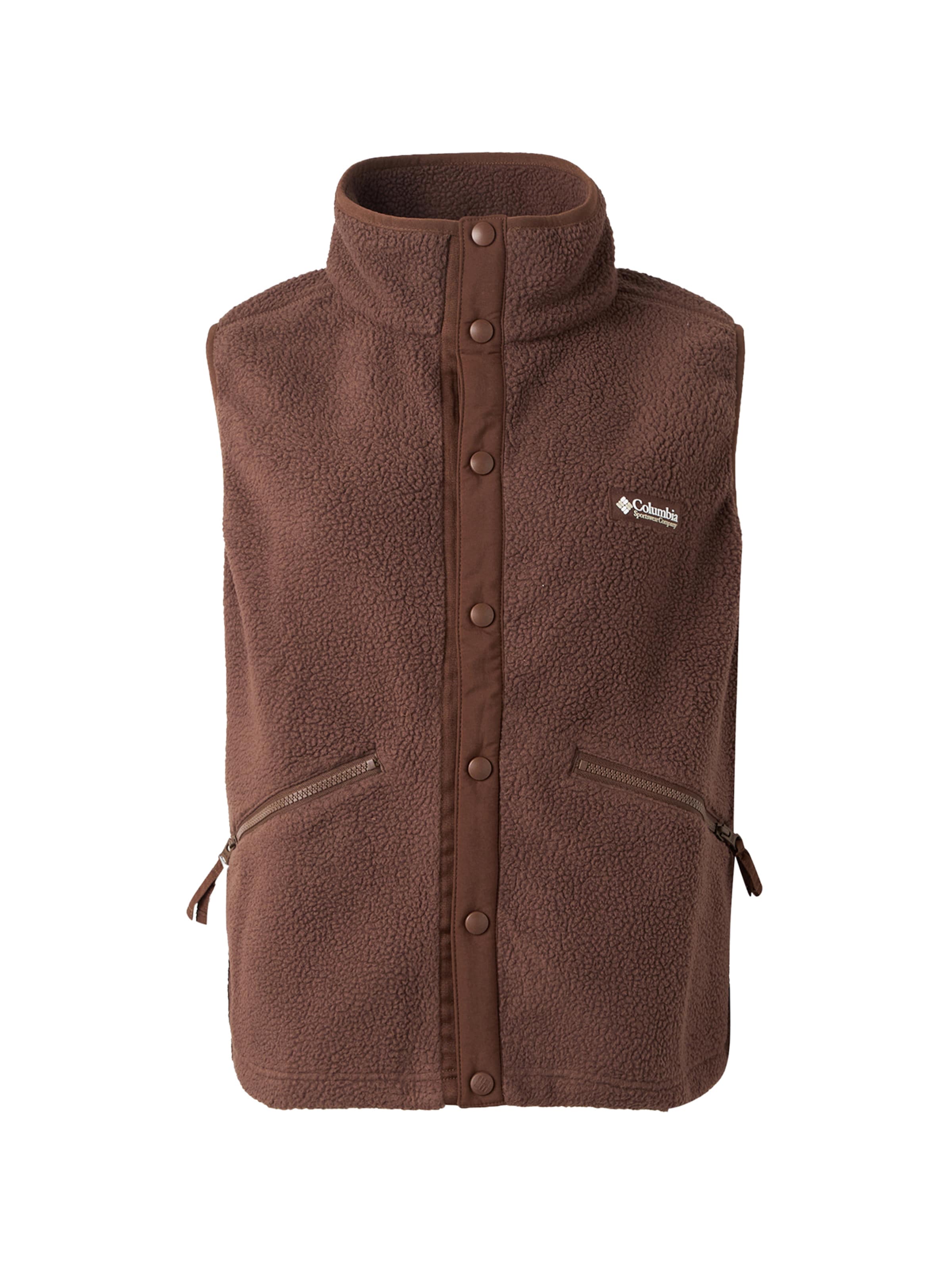 Gilet sportivo 'Helvetia™' di COLUMBIA in marrone: frontale