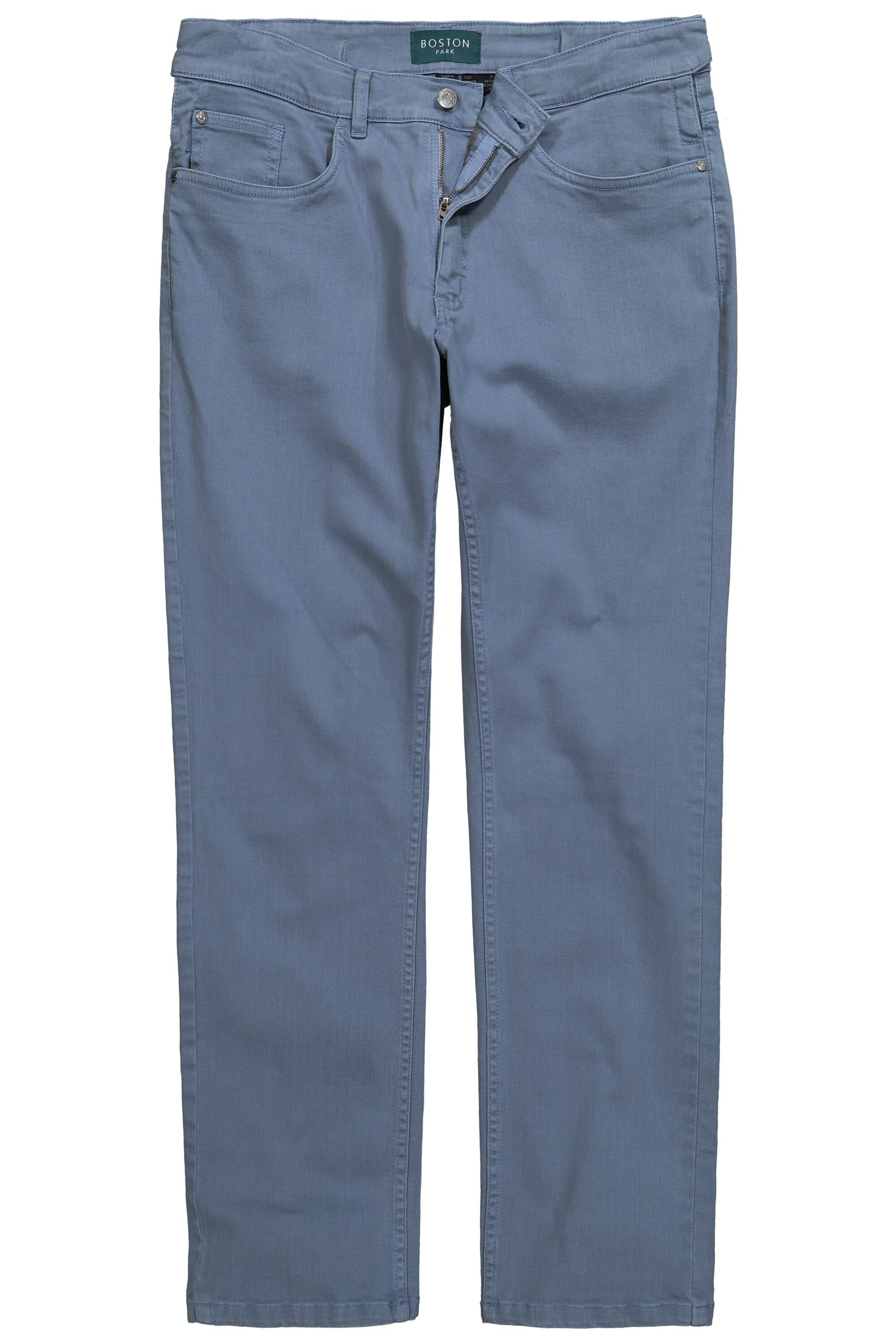Boston Park Slimfit Jeans in Blauw: voorkant