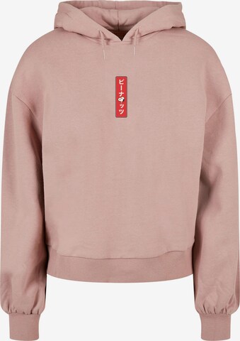 Merchcode Sweatshirt 'Peanuts - House of Snoopy' in Pink: front