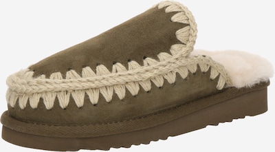 Papuci de casă 'Eskimo' MOU pe bej / oliv, Vizualizare produs