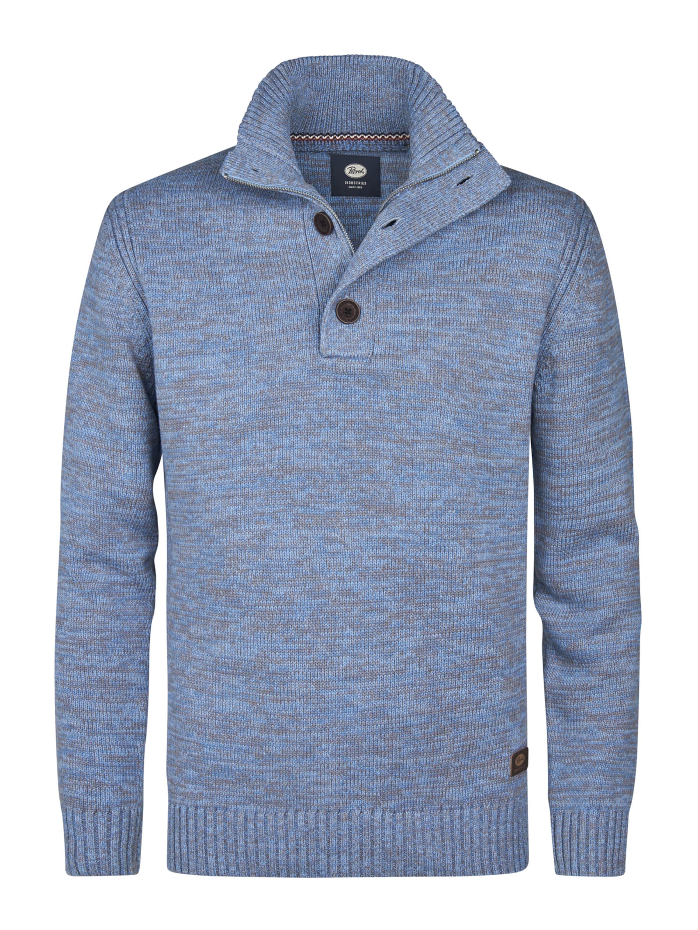 Petrol Industries Πουλόβερ σε μπλε: μπροστά