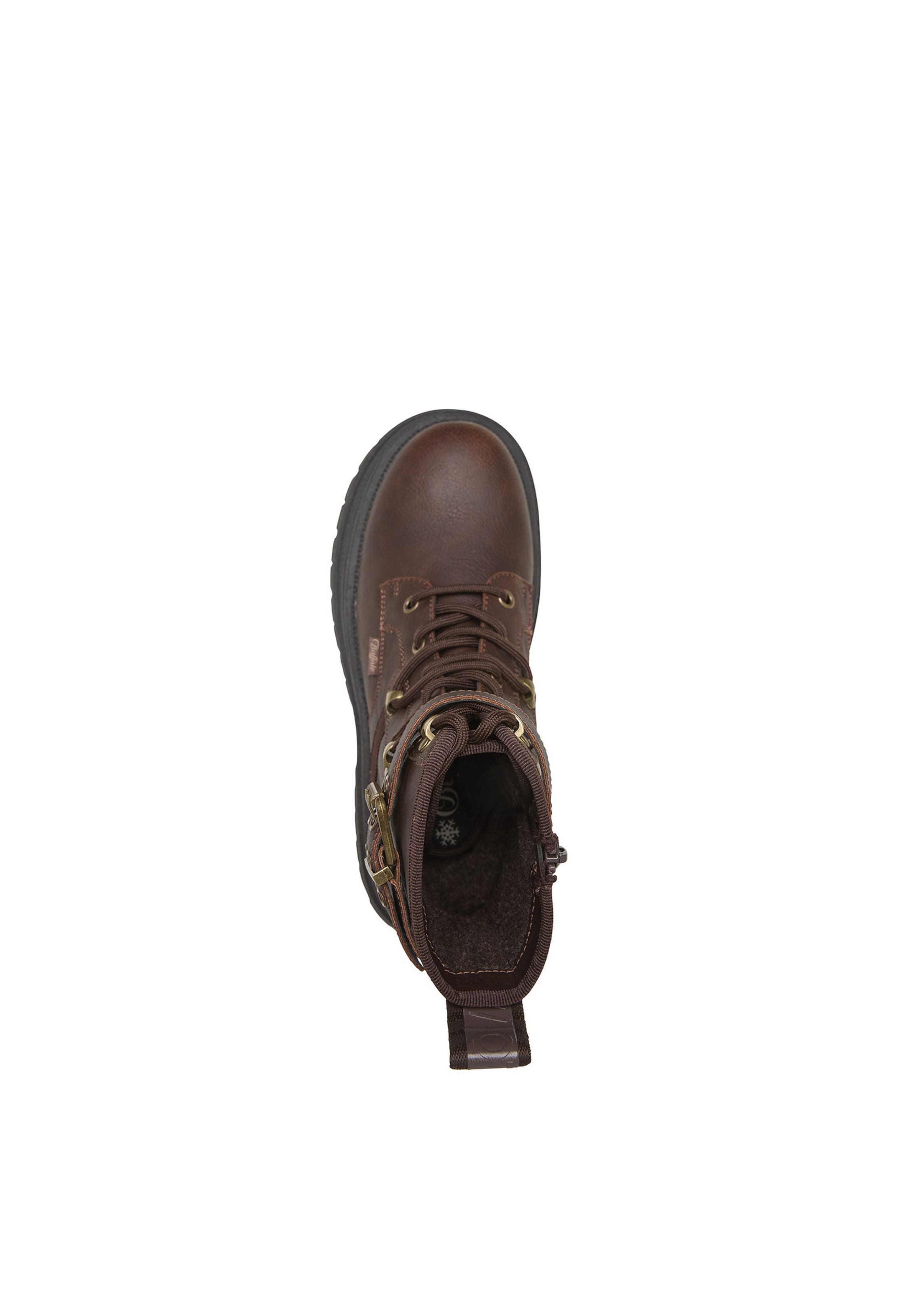 BUFFALO Lace-up bootie 'Lennox' in Brown