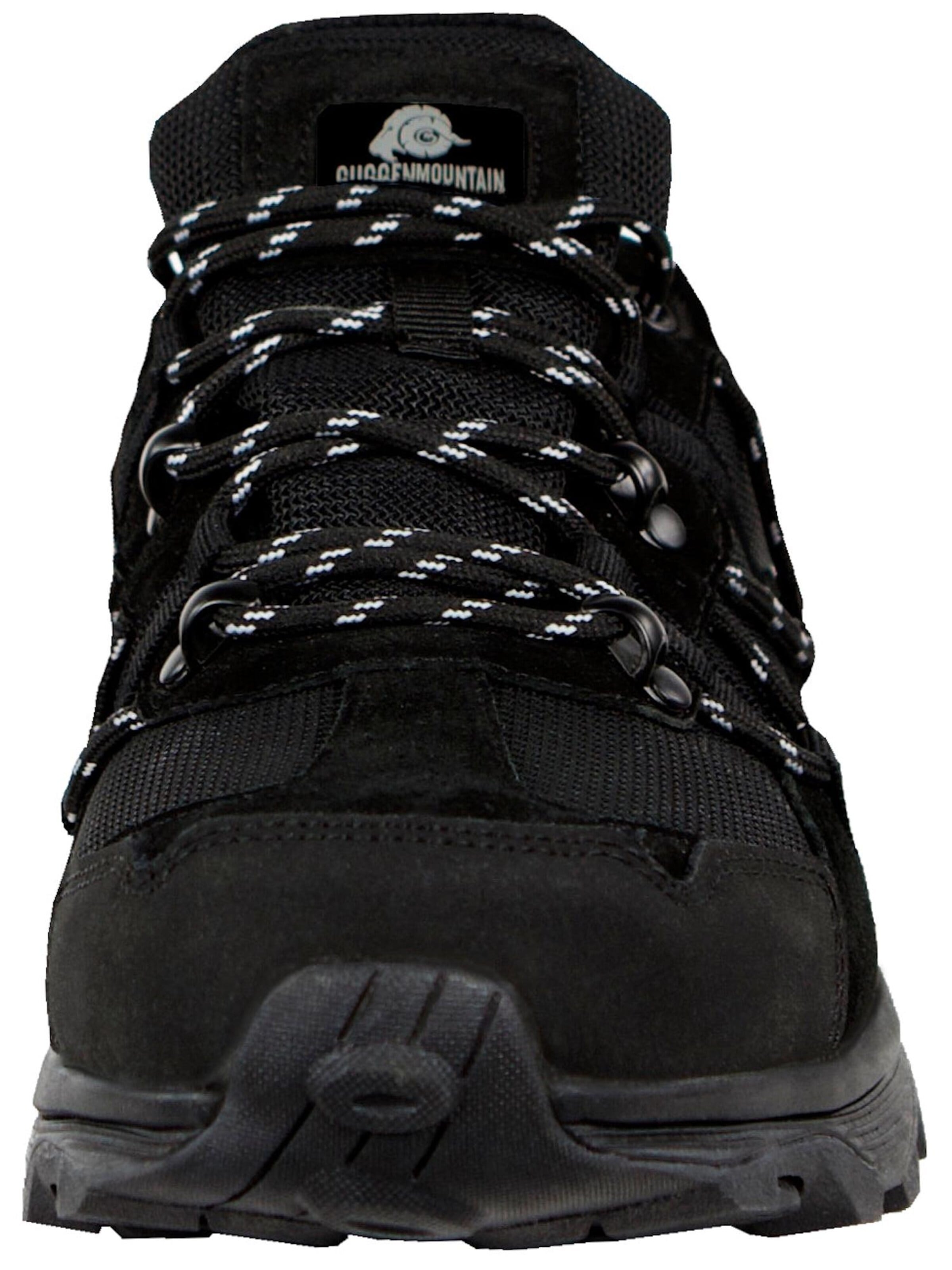 Guggen Mountain Sportieve veterschoen 'Wandern Trekkingschuhe T029 Wanderschuhe' in Zwart