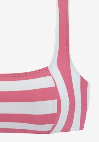VENICE BEACH Bustier Bikini - rózsaszín