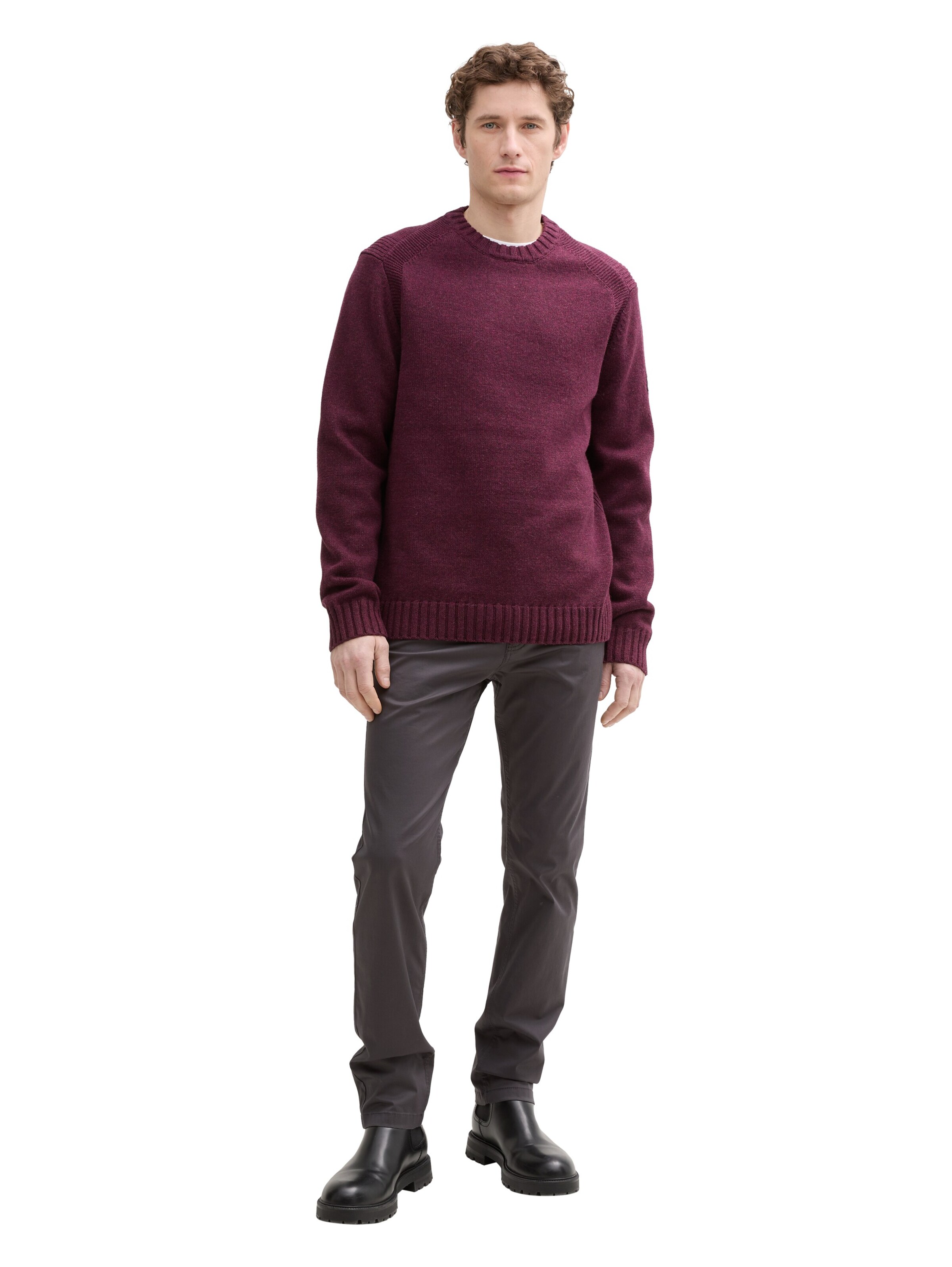 TOM TAILOR Slimfit Hose 'Josh' in Grau