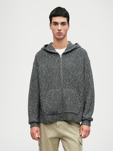 Abercrombie & Fitch Kardigan – šedá: přední strana