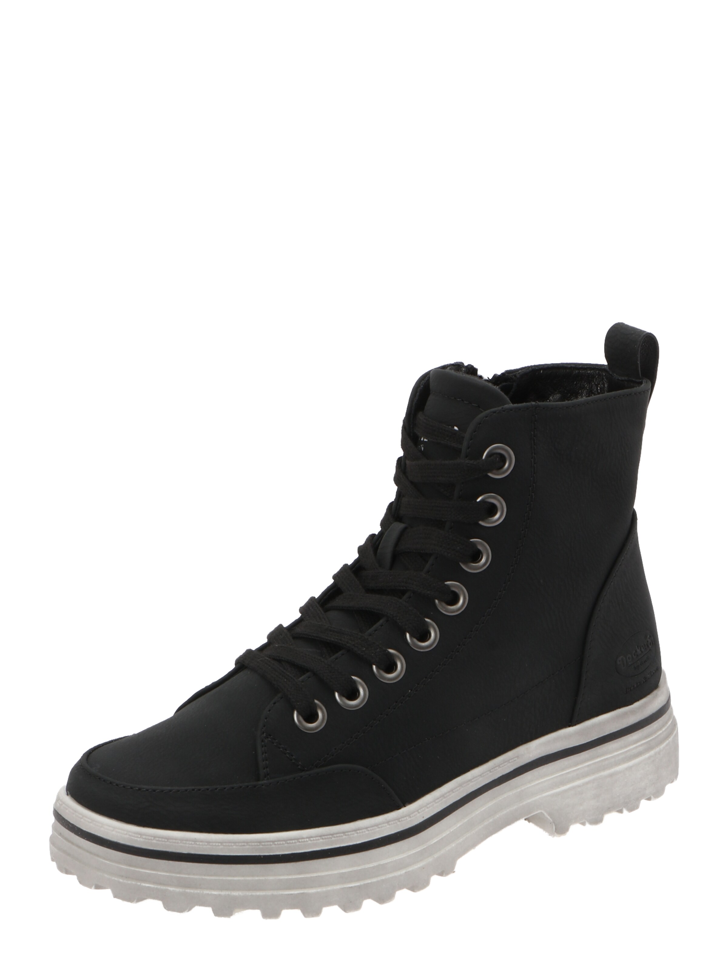 Dockers by Gerli Fűzős rövid szárú csizmák - fekete: elől