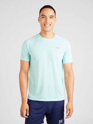 UNDER ARMOUR Functioneel shirt 'Streaker' in Blauw: voorkant