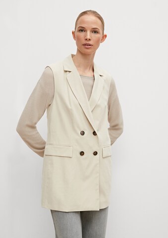 Gilet di comma casual identity in beige: frontale