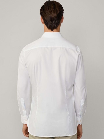 Hackett London Slim Fit Hemd 'Magic' in Weiß