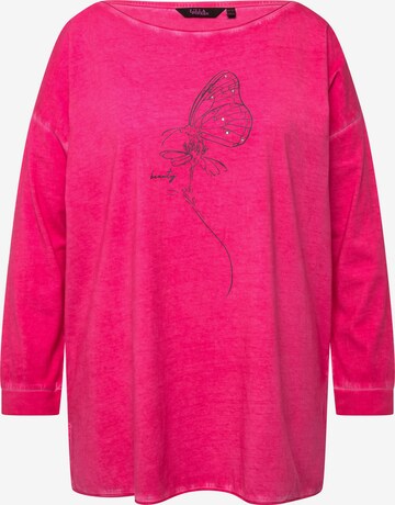 Ulla Popken Oversized shirt in Roze: voorkant