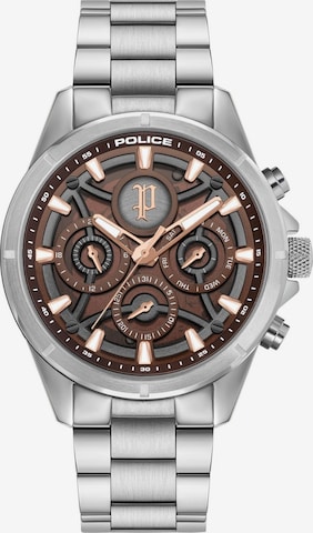 POLICE Analog watch 'Defender' in Silver: front