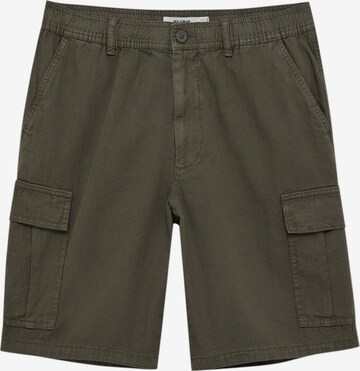 Pull&Bear Cargo Pants in Green: front