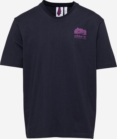 ADIDAS ORIGINALS Shirt in Dark purple / Peach / Black / White, Item view
