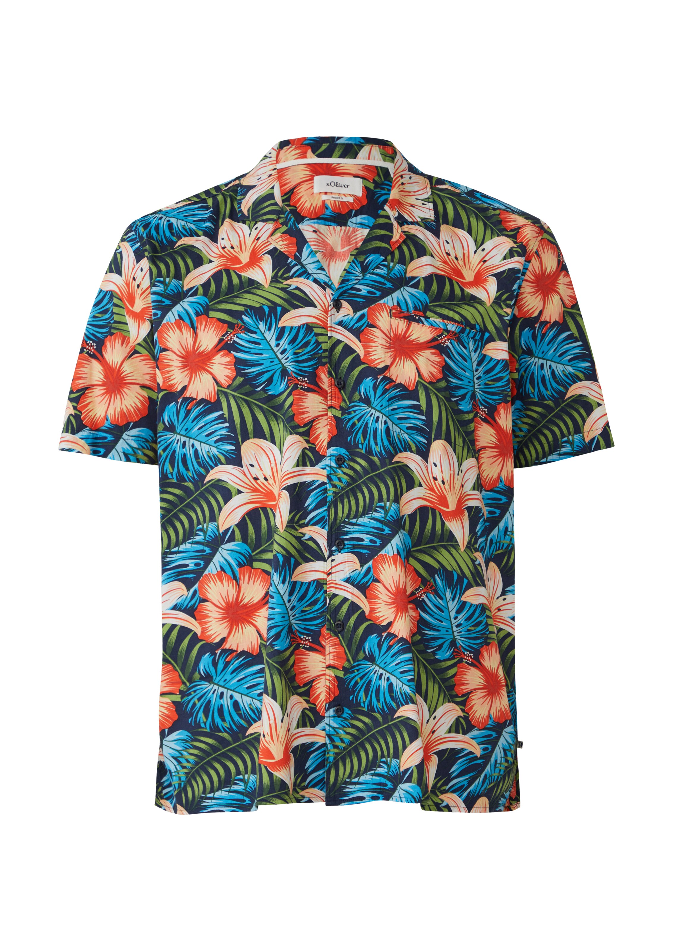 s.Oliver Comfort Fit Hemd in Mischfarben: Vorderseite