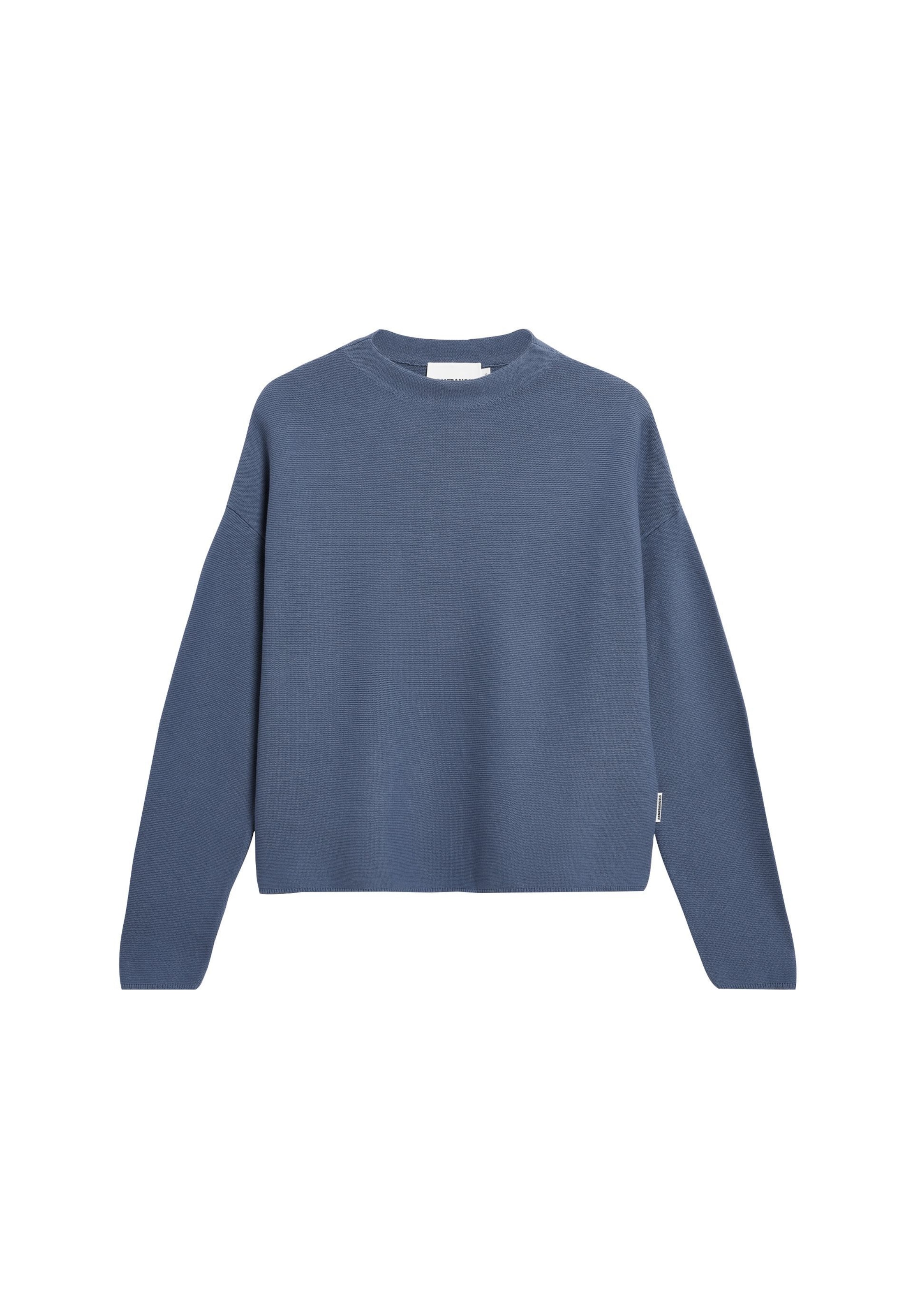 ARMEDANGELS Pullover 'MERINAA' in Blau: Vorderseite