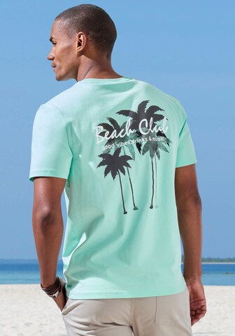 BEACH TIME Shirt in Green