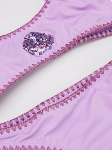 CALZEDONIA Bralette Bikini 'Ocean Pearl' in Purple
