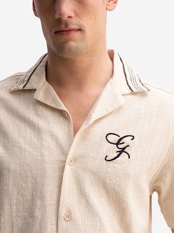 Giesto Regular Fit Hemd in Beige