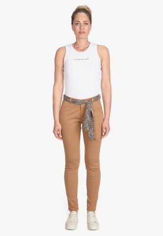 Le Temps Des Cerises Skinny Hose 'DYLI 4' in Beige