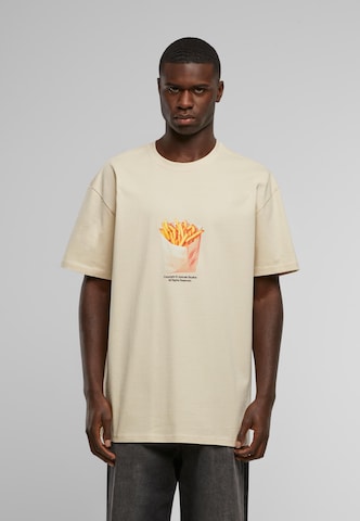 MT Upscale T-Shirt 'Small Fries' in Beige: Vorderseite